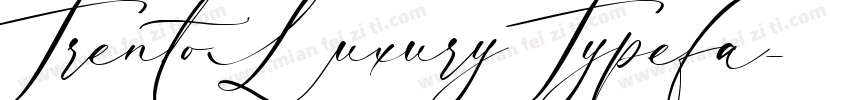 Trento Luxury Typefa字体转换